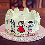 Happy Kids Vanilla Cake 8 inches