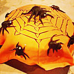 Spiders Web Theme Lemon Cake 8 inches