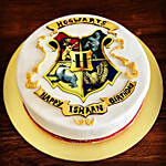 Harry Potter Hogwats Red Velvet Cake 9 inches Eggless