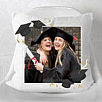 Graduation Special White Personalised Cushion