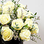 Box of 30 White Roses Arrangement