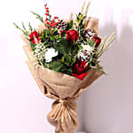 Elegant Jute Wrapped Flowers