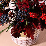 Pinecone And Flowers Decor