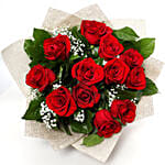 Bunch Of Ravishing Red Roses