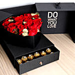 Luxurious Roses and Chocolate Box