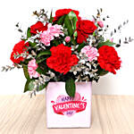 Valentines Love You Flower Vase