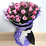 Dual Shade Purple Roses Bouquet