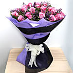 Dual Shade Purple Roses Bouquet