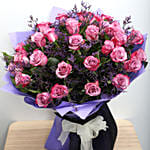 Dual Shade Purple Roses Bouquet