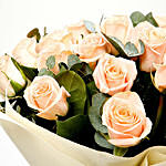 20 Peach Love Roses Bouquet