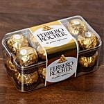 20 Peach Love Roses With 16 Ferrero Rocher Combo