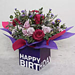 Mixed Flowers With 16 Ferrero Rocher Chocolate Combo