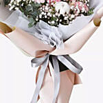 12 Soothing Flower Bunch With Fruit Cake