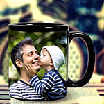 Ceramic Personalised Black Mug & Ferrero Rocher