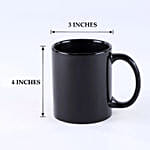 Ceramic Personalised Black Mug & Ferrero Rocher