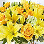 Happy Flowers Arrangement With Ferrero Rocher