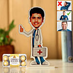 Male Doctor Personalised Caricature & Choco Combo