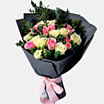 Pink & White Flowers Bouquet