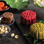 Set Of Pandan and Gula Melaka Egg Yolk Blend Mooncakes