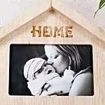 Wooden Home Shaped Frame