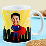 Super Hero Personalised Mug For Dad