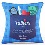 With Love Personalised Cushion For Dad
