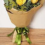 6 Yellow Roses Bouquet