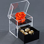 Acrylic Box Of Forever Rose Ferrero Rocher