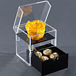 Lovely Yellow Forever Rose With Rocher