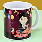 Personalised Birthday Caricature Mug