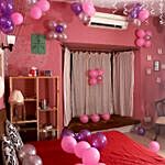 Colorful Balloons Decor Pink Purple & Silver