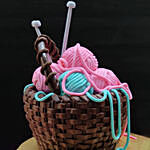 Basket Of Wool Chocolate Cake