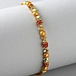 Beautiful Rakhi Set With Sweet And Healthy Combo