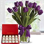 Purple Tulips & Mahjong Chocolate Bar