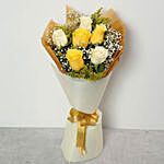 White & Yellow Roses With Truffles