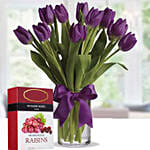 Purple Tulips & Dark Chocolate Bar