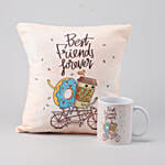 Best Friends Forever Cushion & Mug