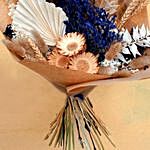 Navy And Neutral Dried Flower Bouquet