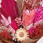 Pink Shaded Dried Flower Bouquet