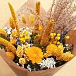 Yellow Dried Flower Bouquet
