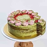 Matcha Balsamic Strawberry Cake 5 inches