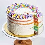 Rainbow Vanilla Bean Cake 8 inches