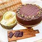 Smoked Belgian Cacao Durian Cake 5 inches
