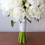 20 White Peonies Bouquet