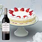 Strawberry Cake & Cabernet Sauvignon