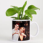 Picture Mug Money Plant & Ferrero Rocher