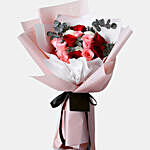 Delightful Roses & Matcha Red Bean Cake