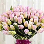 Grand Pink Tulips Bouquet