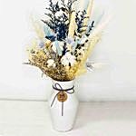 Beautiful Dry Flowers In Ceramic Vase
