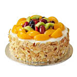 Box Of Mixed Roses with Fruit Cake